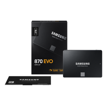 Samsung MZ-77E2T0BW 870 EVO 2TB 560/530MB/s2,5 Sata SSD