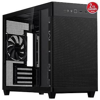 ASUS PRIME AP201 TEMPERED GLASS S�YAH KASA