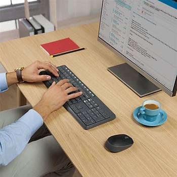 Logitech MK235 Kablosuz Klavye & Mouse Seti-Gri 920-007925