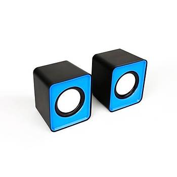 Hiper MS-10M Kablolu Speaker Mavi Ses Sistemi