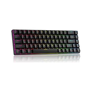 MageGee MK-BOX Pudding 68 Tu� RGB %65 TKL Red Switch Kablolu Siyah Mekanik Oyuncu Klavyesi