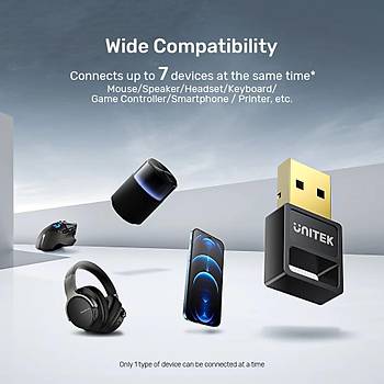 Unitek Usb Bluetooth (v5.3) Kablosuz Adapt�r (B105B)