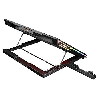 Rampage Blizzard R7 RGB I��kl� 6 Fanl� LCD Ekranl� 2 Usb Soketli 15.6 Notebook So�utucu Stand
