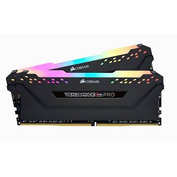 Corsair CMW32GX4M2E3200C16 32GB (2X16GB) DDR4 3200MHZ CL16 Vengeance Siyah RGB Pro Soutuculu DIMM Bellek Ram