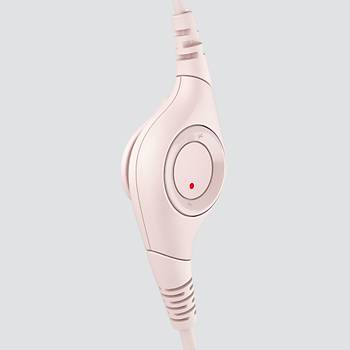 Logitech H390 USB G�r�lt� �nleyici Mikrofonlu Pembe Kulakl�k