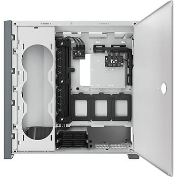 Corsair CC-9011213-WW Icue 5000X Tamperli Cam Yan Panel Mid Tower Bilgisayar Kasası Beyaz