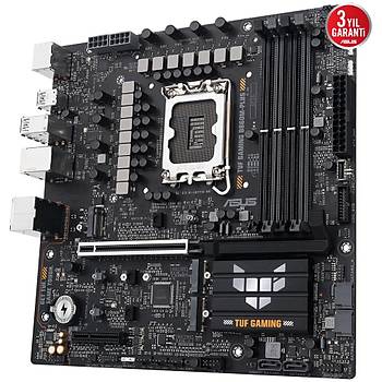 Asus Tuf Gaming B860M Plus Intel B860 LGA1851 DDR5 8800 Aura RGB  mATX  Anakart