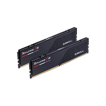 GSkill Ripjaws S5 Siyah DDR5 6400Mhz CL36 32GB (2X16GB) DUAL (36-48-48-102) 1.35V Ram