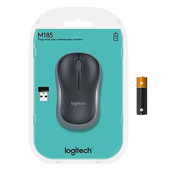 Logitech M185 Nano Optik Kablosuz Mouse Gri
