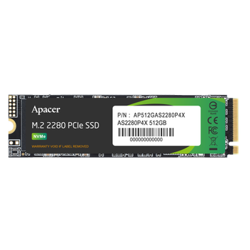 Apacer AS2280P4X-1 512 GB 2100-1500 MB/s NVMe PCIe M.2 SSD (AP512GAS2280P4X-1)