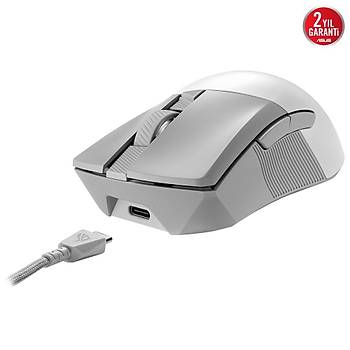 Asus Rog Gladius III Wireless Aimpoint 2.4GHz Bluetooth 36000 Dpi Beyaz Oyuncu Mouse
