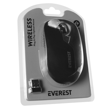 Everest SMW-973 Siyah USB Nano 2,4G Kablosuz 1200dpi Optik 4 Tu�lu Mouse