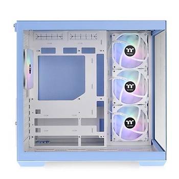 Thermaltake View 380 Hydrangea Blue 4x12cm ARGB Fanl� ATX Mid Tower Bilgisayar Kasas� (PSU yok)