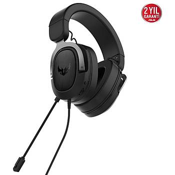 Asus Tuf Gaming H3 Gun Metal 7.1 3.5mm Kablolu Kulak �st� Oyuncu Kulakl���