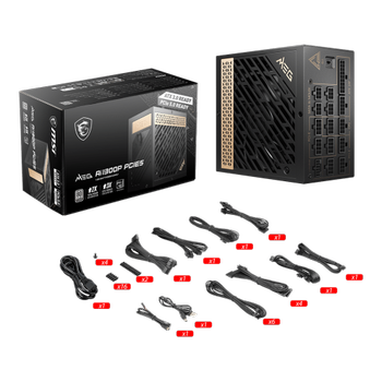 MSI Meg AI1300P PCIE5 1300W 80+ Platinum Power Supply