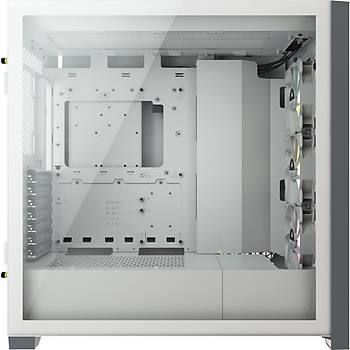 Corsair CC-9011213-WW Icue 5000X Tamperli Cam Yan Panel Mid Tower Bilgisayar Kasas Beyaz