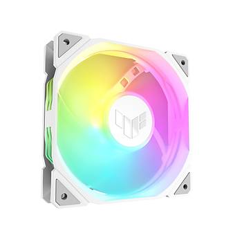 Asus Tuf TR120 Reverse So�utucuTers Hava Ak��l� Adreslenebilir ARGB 120mm 3l� Beyaz Kasa Fan�