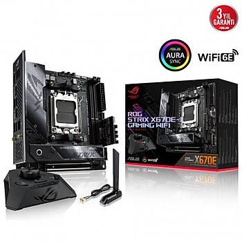 Asus Rog Strix X670E-I Gaming Wi-Fi AMD AM5 DDR5 Mini ITX Anakart