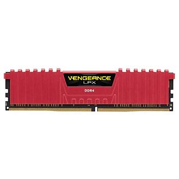 Corsair CMK16GX4M2B3200C16R 16GB (2X8GB) DDR4 3200MHz CL16 Vengeance Red LPX Soutuculu DIMM Bellek Ram