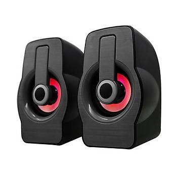 Snopy SN-X23 RGB Ikl 3W*2 Siyah USB Speaker