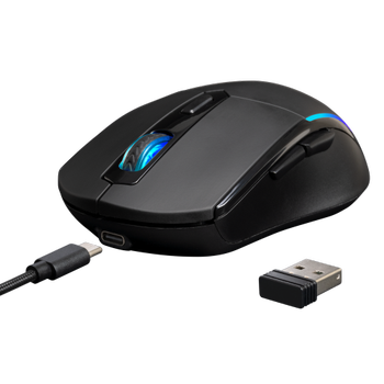 Gamdias Hades M2 RGB Ayd�nlatma Kablosuz 7 Tu�lu Gaming Mouse 4800DPI Siyah Mouse