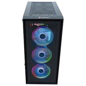 GamePower Manta 4*120mm A-RGB Fan Gaming mATX Kasa