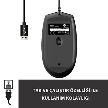 Lenovo Lecoo MS101 Siyah Kablolu Mouse