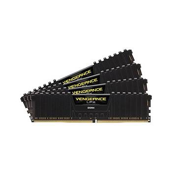 Corsair CMK32GX4M4E3200C16 32GB (4X8GB) DDR4 3200MHz CL16 Vengeance Black LPX Soðutuculu DIMM Bellek Ram