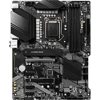 Msi Z490-A Pro Soket 1200 DDR4 4800 (OC) PCI-E Gen 4 M.2 USB3.2 1x 2.5G Lan Atx Anakart