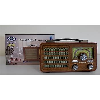 Everton Rt-755 Bluetooth Fm-Usb-Tf-Aux Şarjlı Nostaljik Radyo