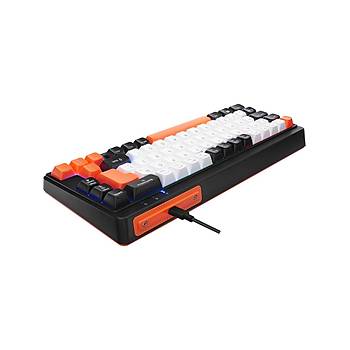Acer eMachines EAK810 Bej-Siyah-Turuncu TKL 68 Tu� Membrane Switch Kablolu Oyuncu Klavyesi