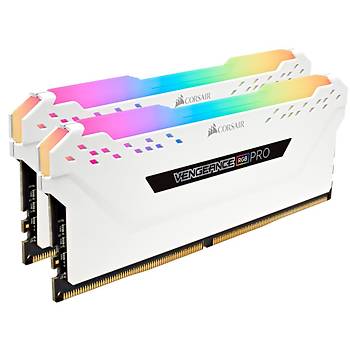 Corsair CMW16GX4M2C3000C15W 16GB (2x8GB) DDR4 3000MHz CL15 Vengeance RGB White DIMM Bellek Ram