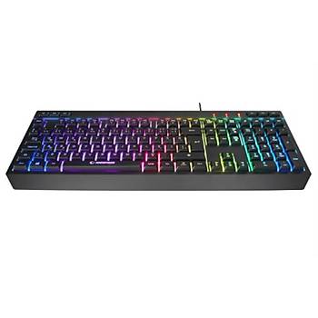 Rampage KM-R57  Siyah RGB Q 12800 DPI Klavye Mouse Gaming Set