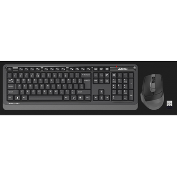 A4 Tech FG1035 Gri FSTYLER Trke Q Kablosuz Klavye Mouse Set