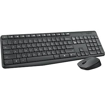 Logitech MK235 Kablosuz Klavye & Mouse Seti-Gri 920-007925