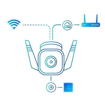 Tp-Link Tapo C320WS D�s Mekan G�venli�i ��in 2K FULL HD 256 GB Gece G�r��l� Wifi Kamera