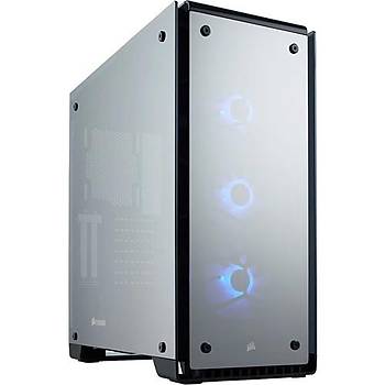Corsair CC-9011126-WW Crystal Serisi 570X RGB Mirror Black Temperli Cam Mid Tower Bilgisayar Kasas Siyah