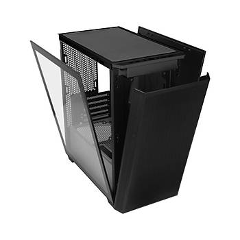 PowerBoost PB-P2252BB USB 3.0 ATX Mesh Ring ARGB Fan Siyah Kasa