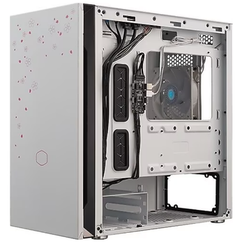 Cooler Master Silencio S400 TG Sakura Edition ARGB Fanl� Pencereli MicroATX Sessiz Oyuncu Kasas�