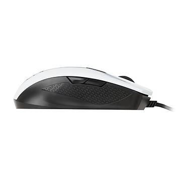 Msi GG Clutch GM40 White Gaming Mouse 5.000 Dpi Pixart PMW3310 Optik Sensor Omron Switch K�rm�z� Led Orgu Kablo Alt�n Kaplama Gaming Mouse