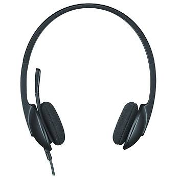 LOGITECH H340 USB G�R�LT� �NLEY�C� M�KROFONLU KABLOLU KULAKLIK-S�YAH A-00044 981-000475