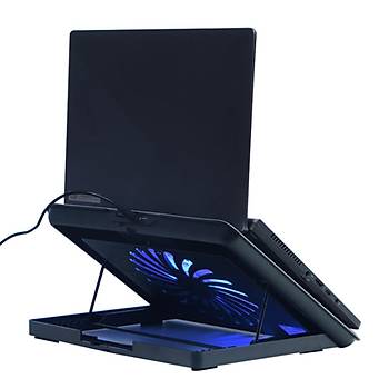 Dark DKACNBLNB Luna 16cm LED FANl�, RPM, 6x Y�kseklik Ayar,2xUSB 15.6