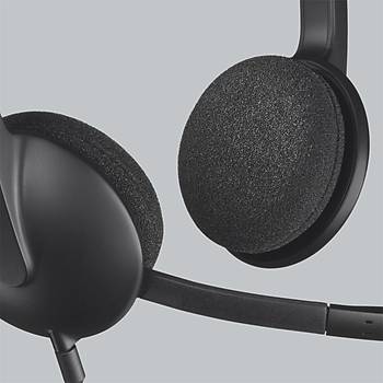 LOGITECH H340 USB G�R�LT� �NLEY�C� M�KROFONLU KABLOLU KULAKLIK-S�YAH A-00044 981-000475