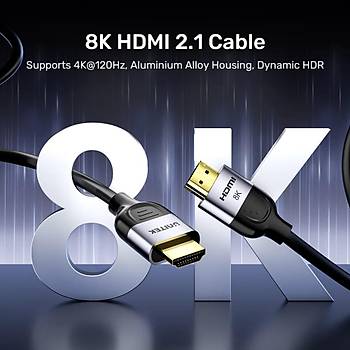 Unitek HDMI Kablo v2.1 8K&60Hz 1Mt Kablo (C11086GY01-1M)