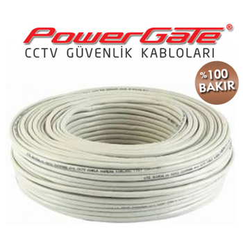 PowerGate PRO 148mt 2+1 (2x0,50+0,33) %100Bakır CCTV Güvenlik Kablosu