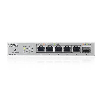 Zyxel XMG-105 5 Port 2.5G + 1G SFP/10G SFP+ MultiGigabit Metal Y�netilemez Gigabit Switch