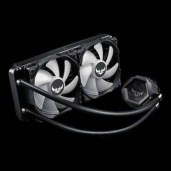 Asus Tuf Gaming Lc 240 RGB Aio Aura Sync 120MM Fan NCVM Kaplamal� RGB Pompa Kapa�� ve Tuf Gaming Dizayn� ile S�v� Cpu So�utucusu