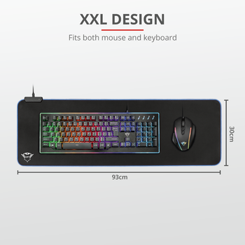 Trust GXT 764 Glide-Flex 23395 RGB XXL Oyuncu Mousepad