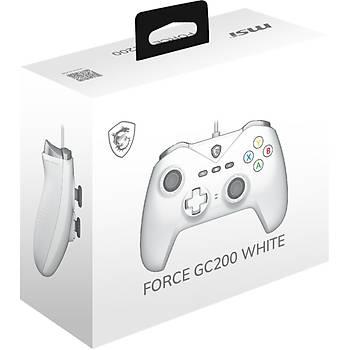 MSI Forge GC200 Beyaz Kablolu�ift Titre�imli PC-Android Oyun Kolu