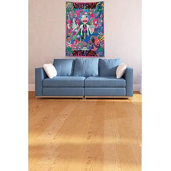 Multirenk Rick and Morty Leke Tutmaz Kadife Kuma Duvar rts Duvar Hals Tapestry